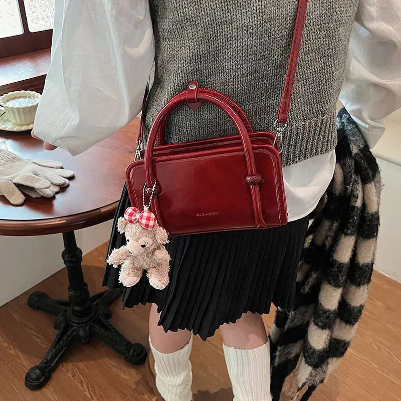 Korean-style Women's Tan Shoulder Bag 2024 - Image 8