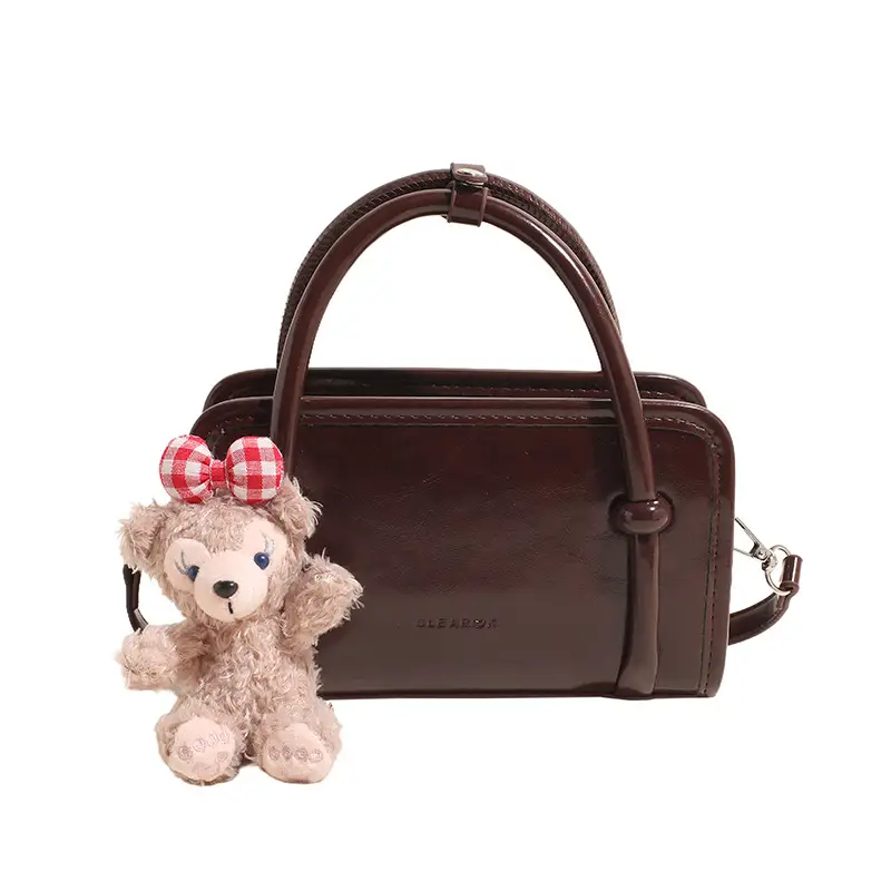 Korean-style Women's Tan Shoulder Bag 2024 - Image 9