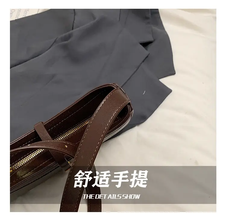 Women Crossbody Bag Brown Leather 2025 Retro Design — feature 11