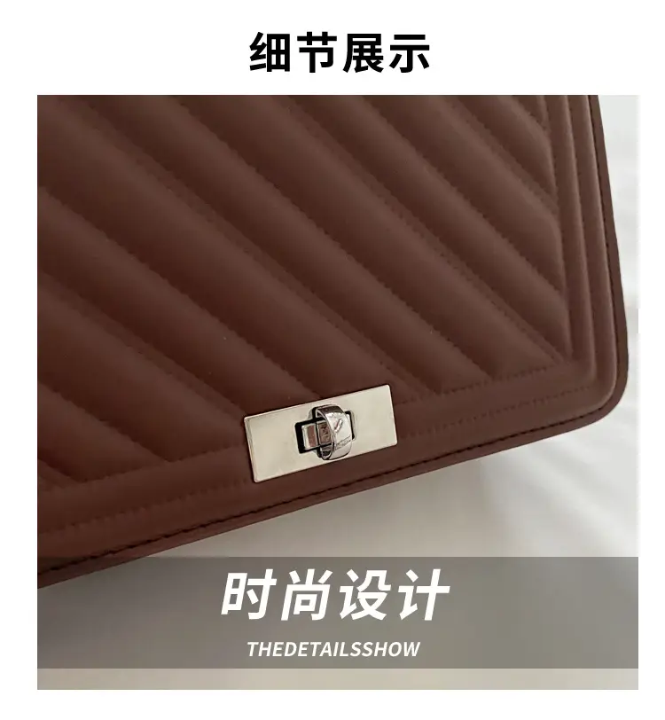 Quilted Chain Crossbody Bag Tan 2025 Women — feature 3