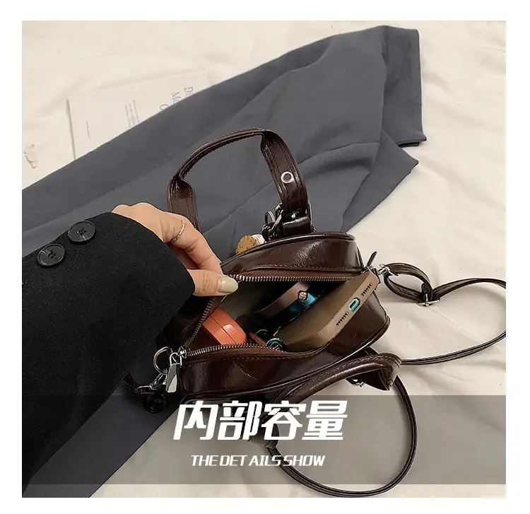 Brown Leather Shoulder Crossbody Bag for Women — feature 10
