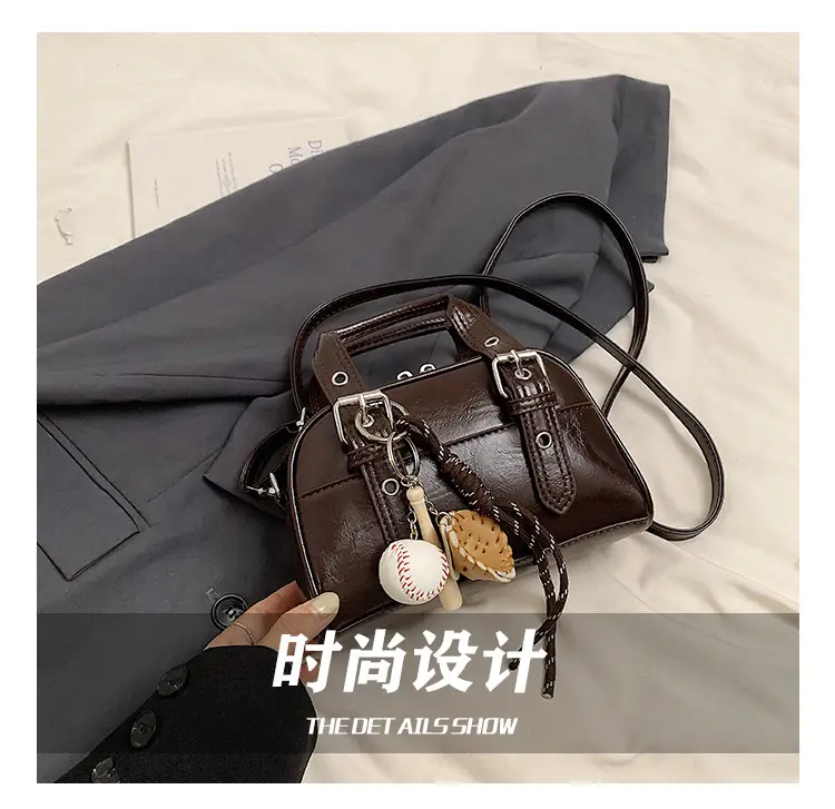 Brown Leather Shoulder Crossbody Bag for Women — feature 12