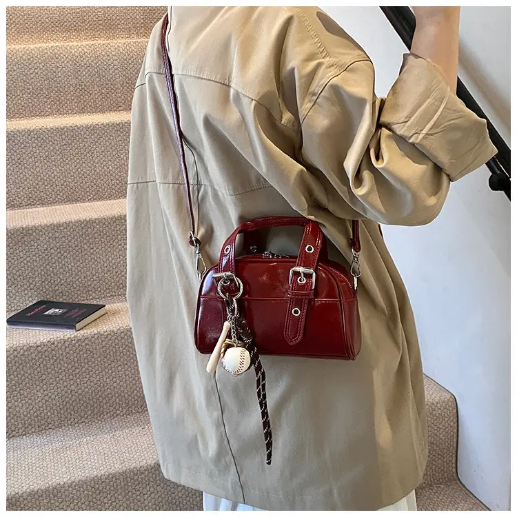 Brown Leather Shoulder Crossbody Bag for Women — feature 16