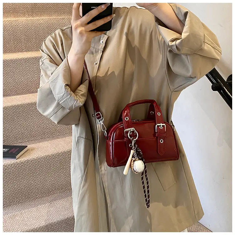 Brown Leather Shoulder Crossbody Bag for Women — feature 18