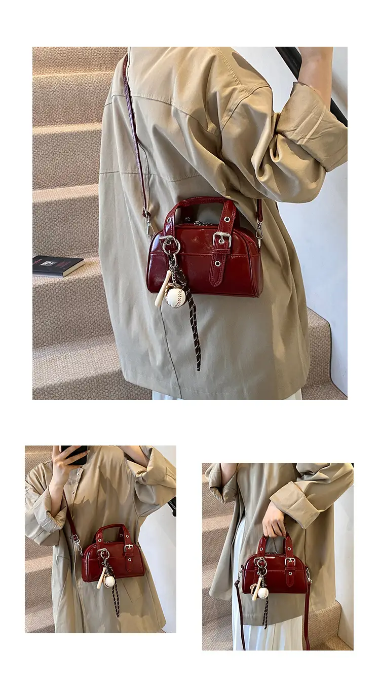 Brown Leather Shoulder Crossbody Bag for Women — feature 8