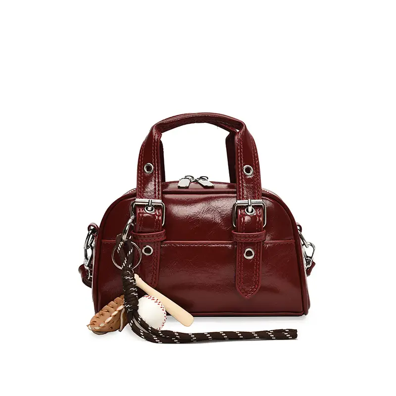 Brown Leather Shoulder Crossbody Bag for Women - Image 2