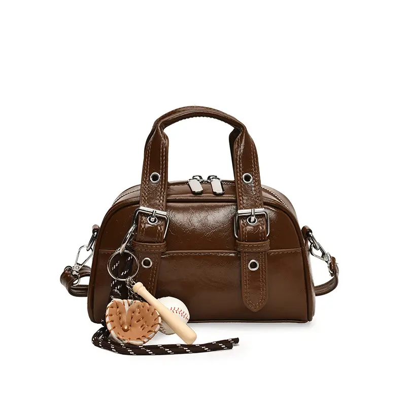 Brown Leather Shoulder Crossbody Bag for Women - Image 4