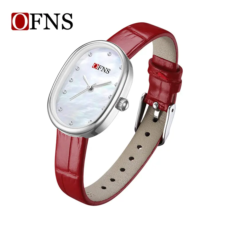 Ofns Women's Gold Mesh Watch with Quartz Movement - Image 27
