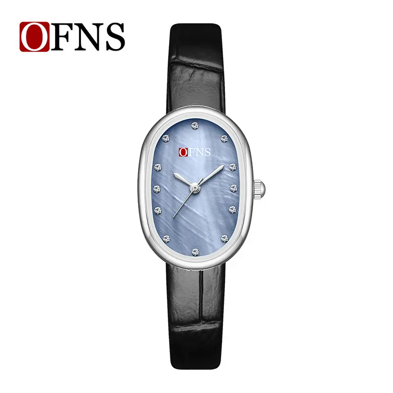 Ofns Women's Gold Mesh Watch with Quartz Movement - Image 2