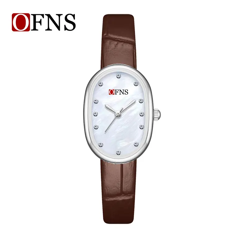 Ofns Women's Gold Mesh Watch with Quartz Movement - Image 7