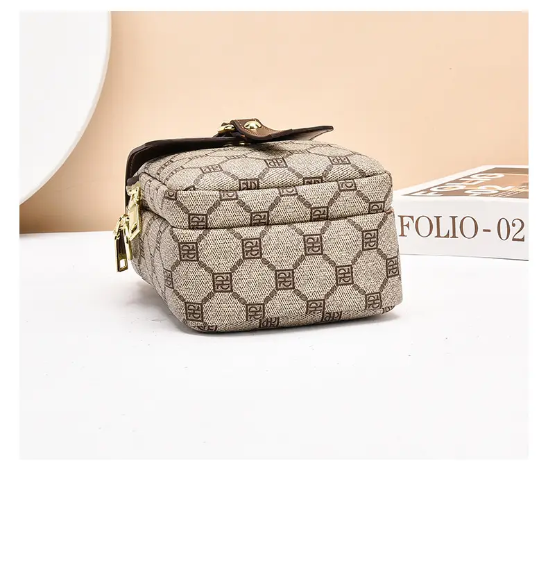 Women's 2025 K-Style Crossbody Phone Bag Brown — feature 16