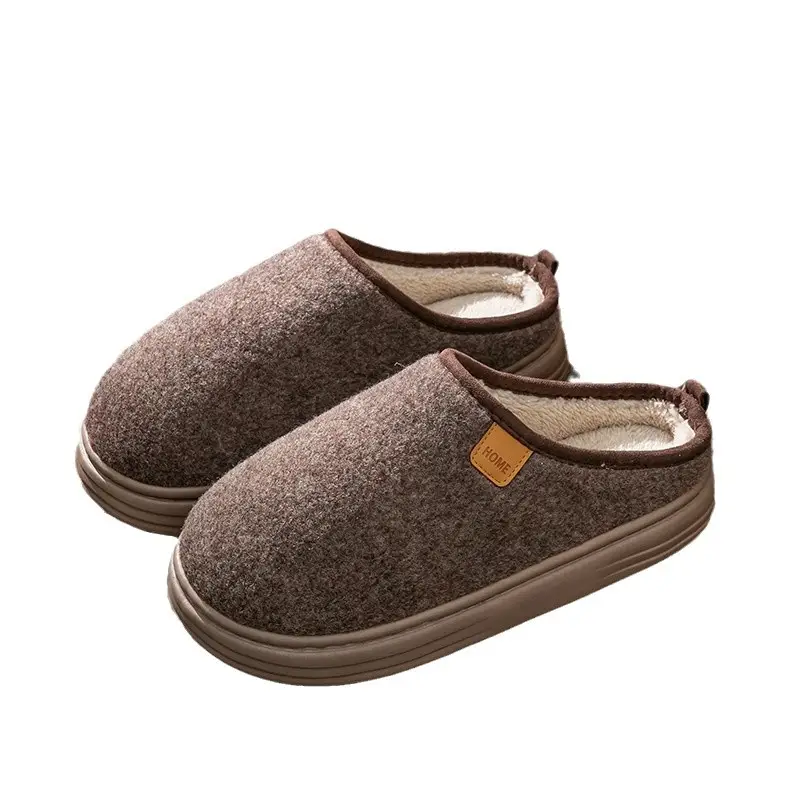 Men's Large Size Cotton Slippers Autumn and Winter Thick-Soled Indoor Home Elderly Anti-Slip Plush Slippers Winter Home Use - Image 12
