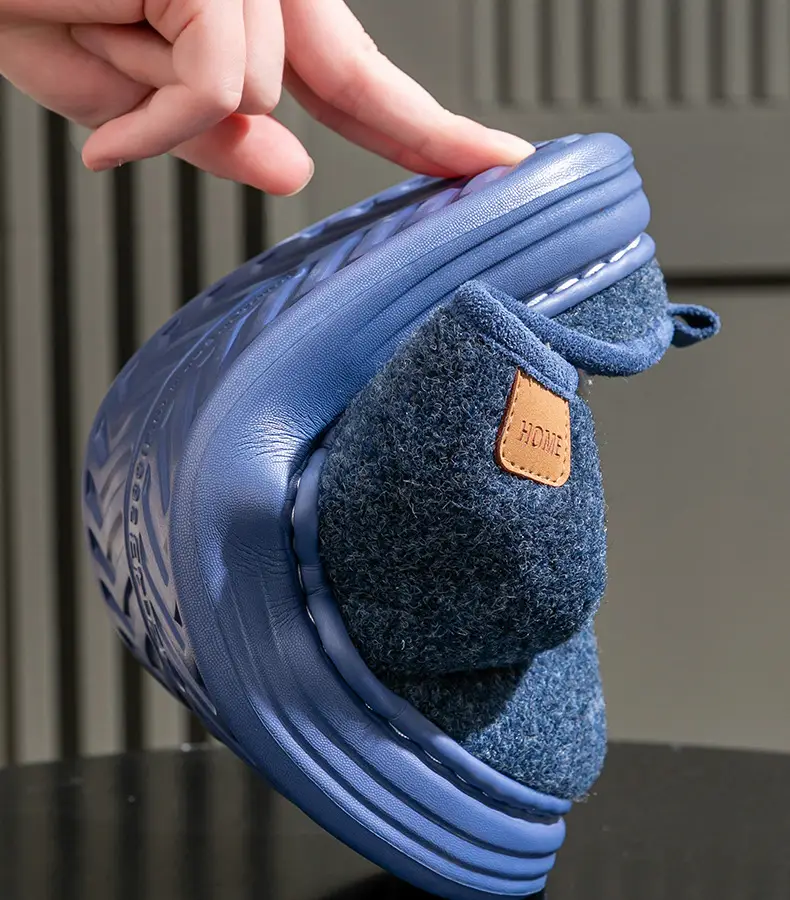 Men's Large Size Cotton Slippers Autumn and Winter Thick-Soled Indoor Home Elderly Anti-Slip Plush Slippers Winter Home Use — feature 9