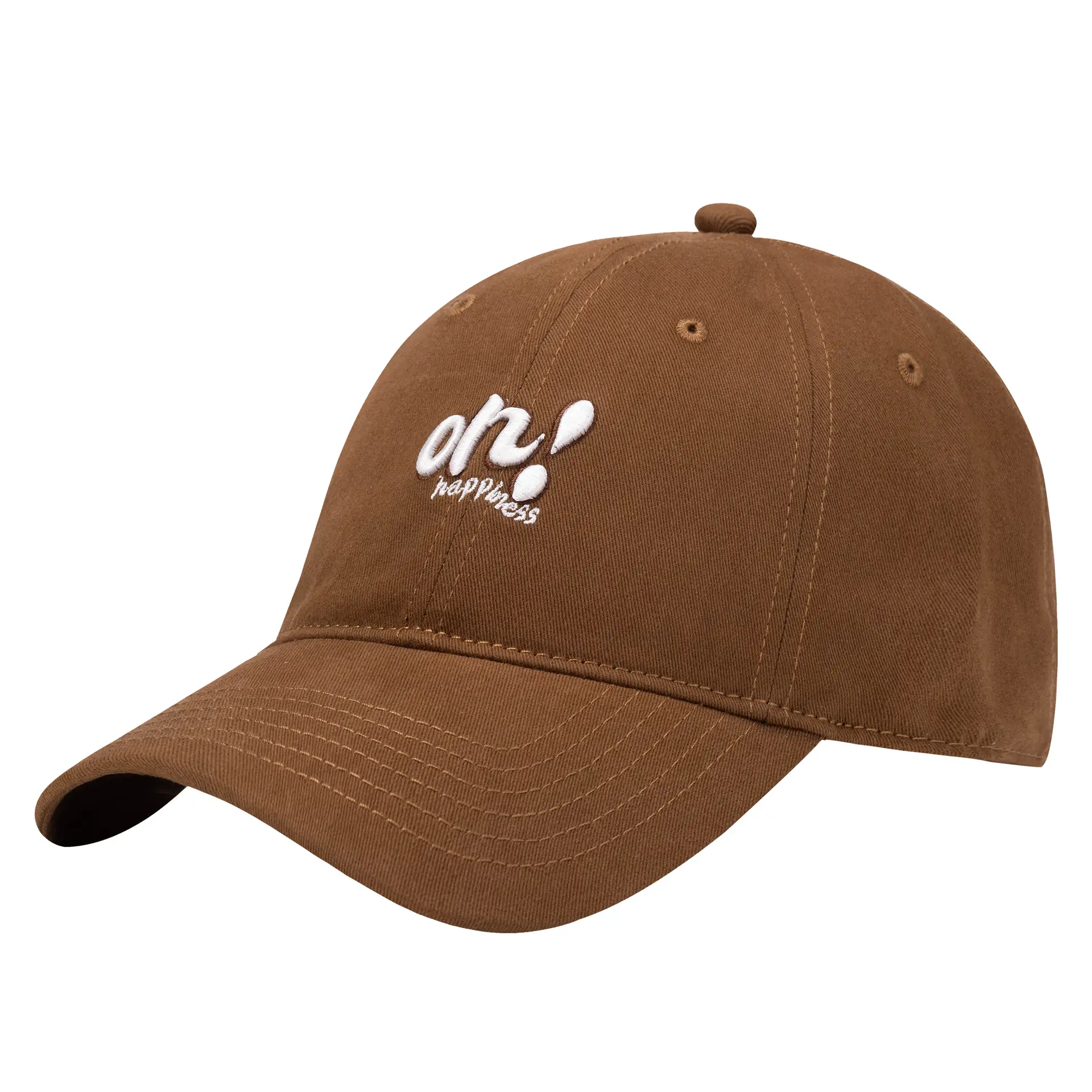 Black Korean Embroidered Baseball Cap for Women Men
