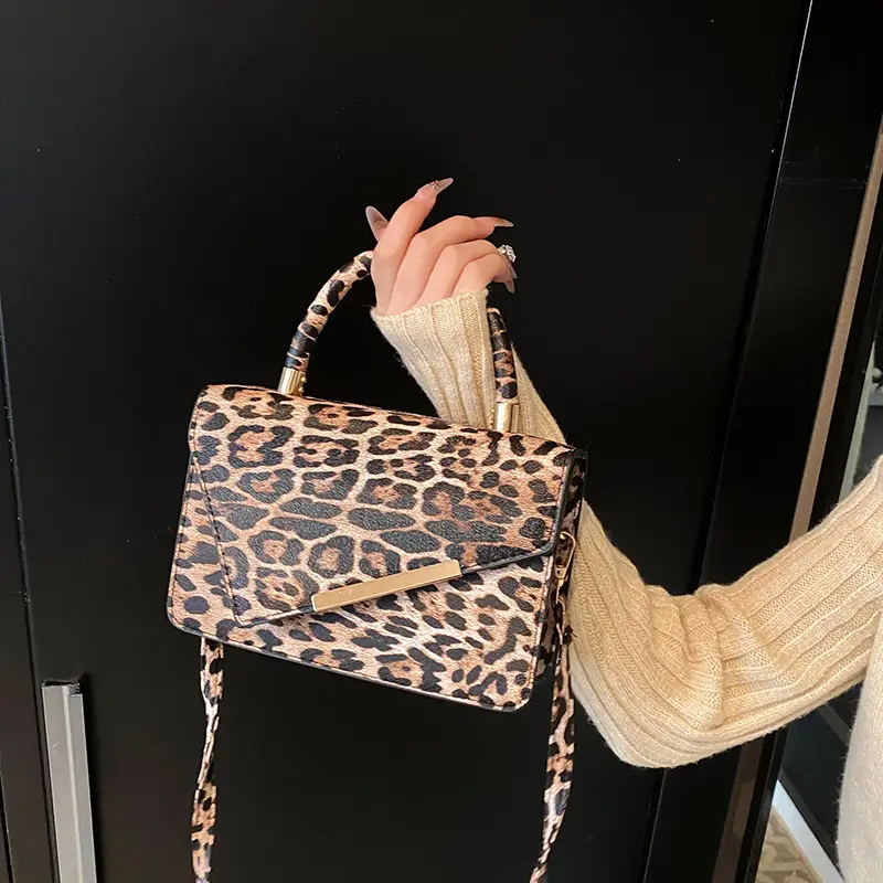 Leopard Print Crossbody Bag Women 2024 Winter - Image 6
