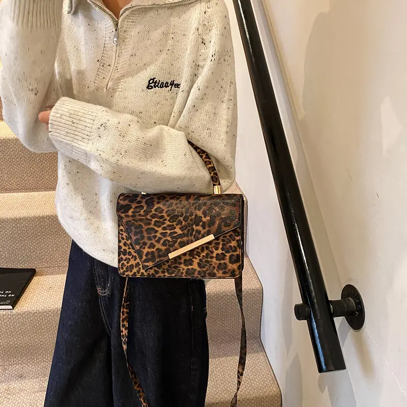 Leopard Print Crossbody Bag Women 2024 Winter - Image 7