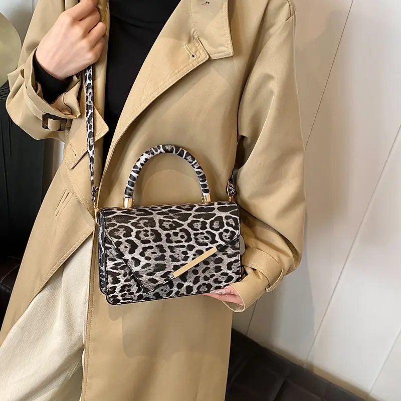 Leopard Print Crossbody Bag Women 2024 Winter - Image 8