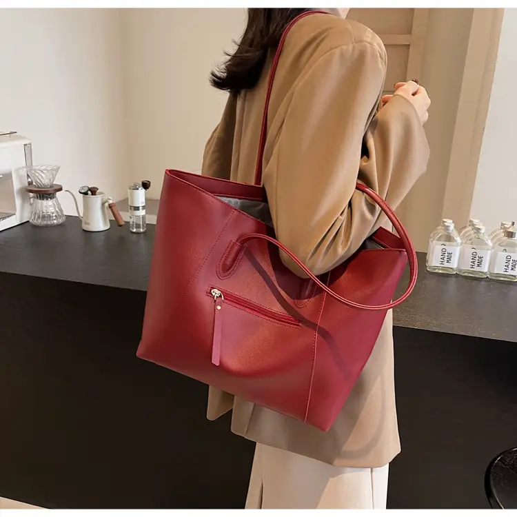 Large Capacity Black Women's Tote Bag — feature 31