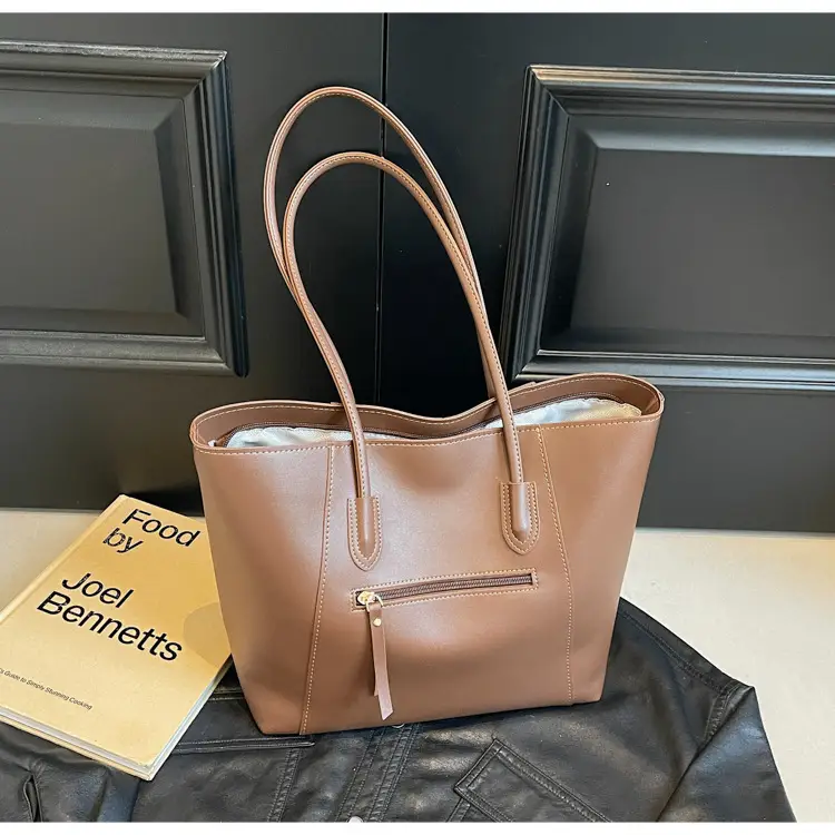 Large Capacity Black Women's Tote Bag - Image 5