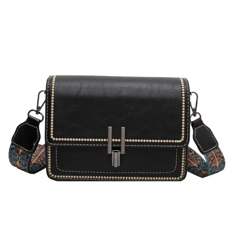 Vintage Brown Leather Shoulder Messenger Bag for Women - Image 8