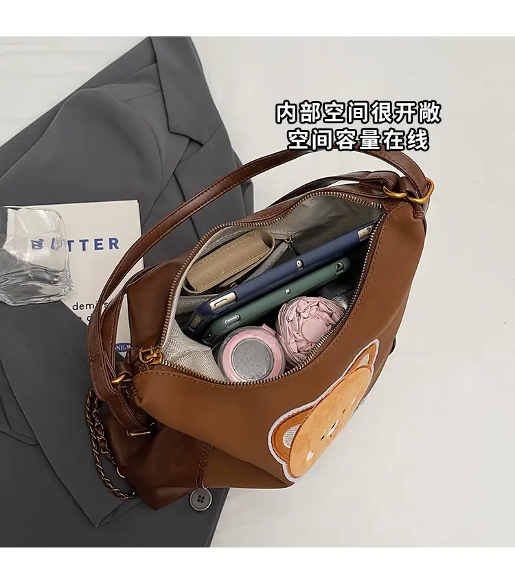 New Fashion Cute Bear Shoulder Bag Female Mori Style — feature 8