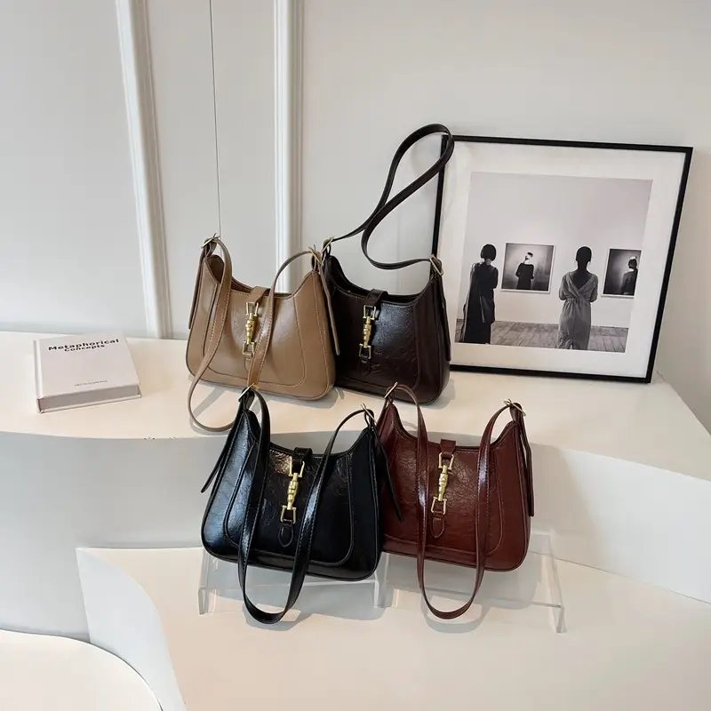 Tom Ford Brown Leather Shoulder Bag for Women - Image 8