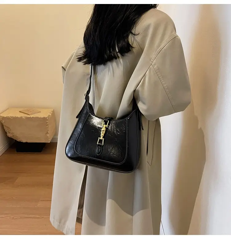 Tom Ford Brown Leather Shoulder Bag for Women — feature 20