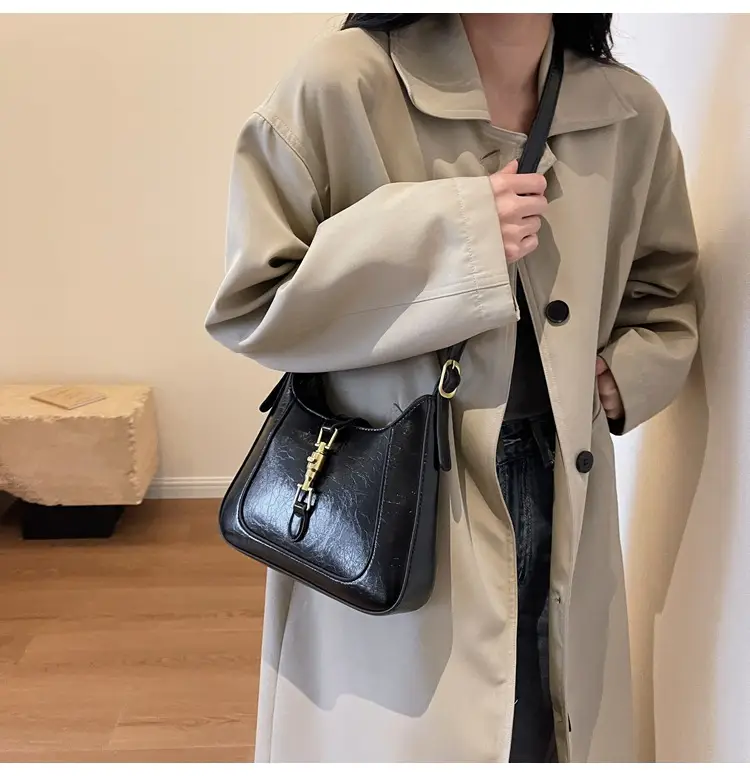 Tom Ford Brown Leather Shoulder Bag for Women — feature 21
