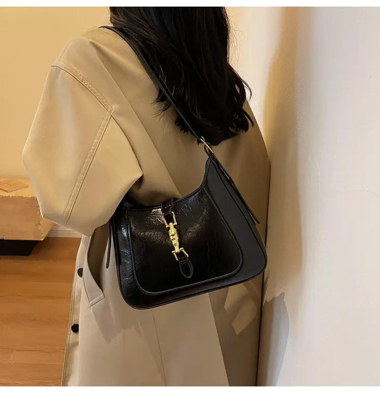 Tom Ford Brown Leather Shoulder Bag for Women — feature 23
