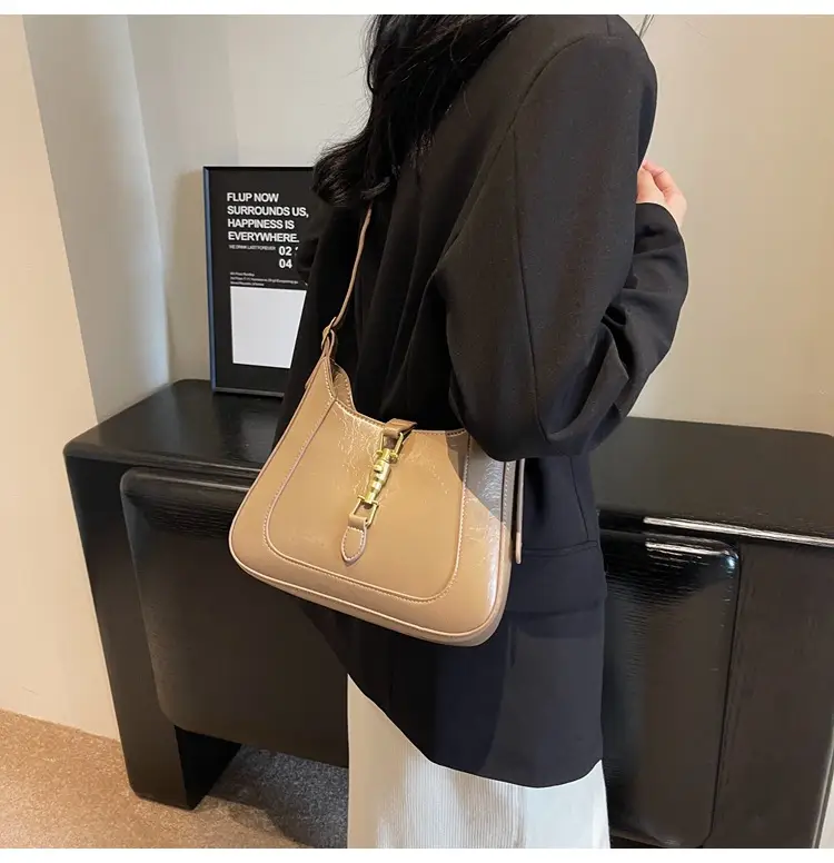 Tom Ford Brown Leather Shoulder Bag for Women — feature 26