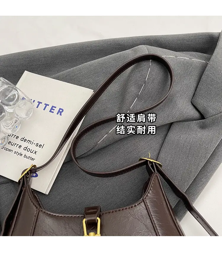 Tom Ford Brown Leather Shoulder Bag for Women — feature 6
