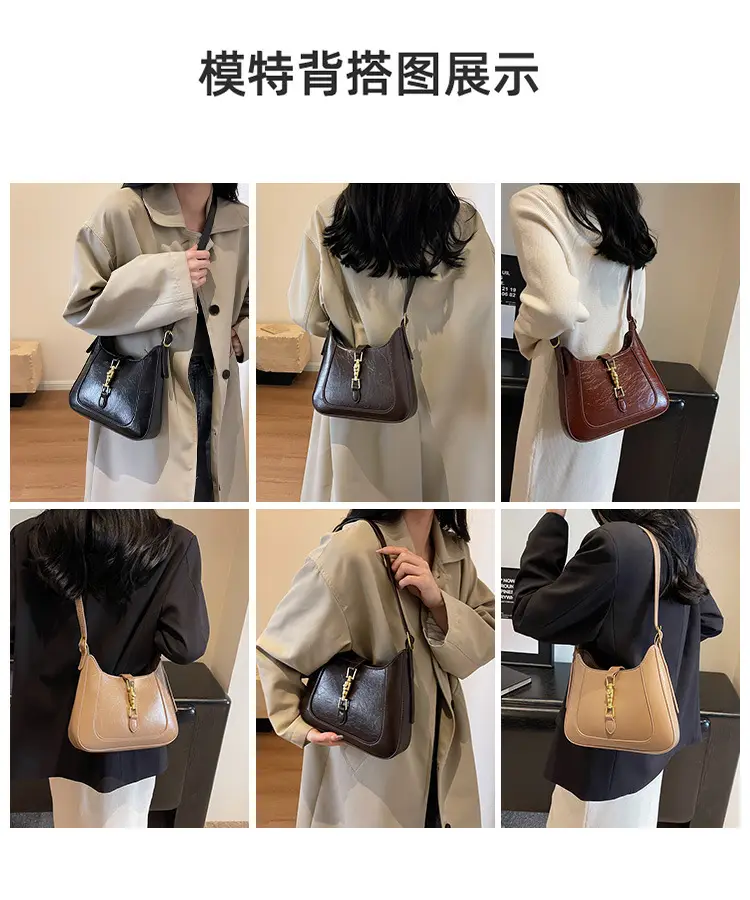 Tom Ford Brown Leather Shoulder Bag for Women — feature 9
