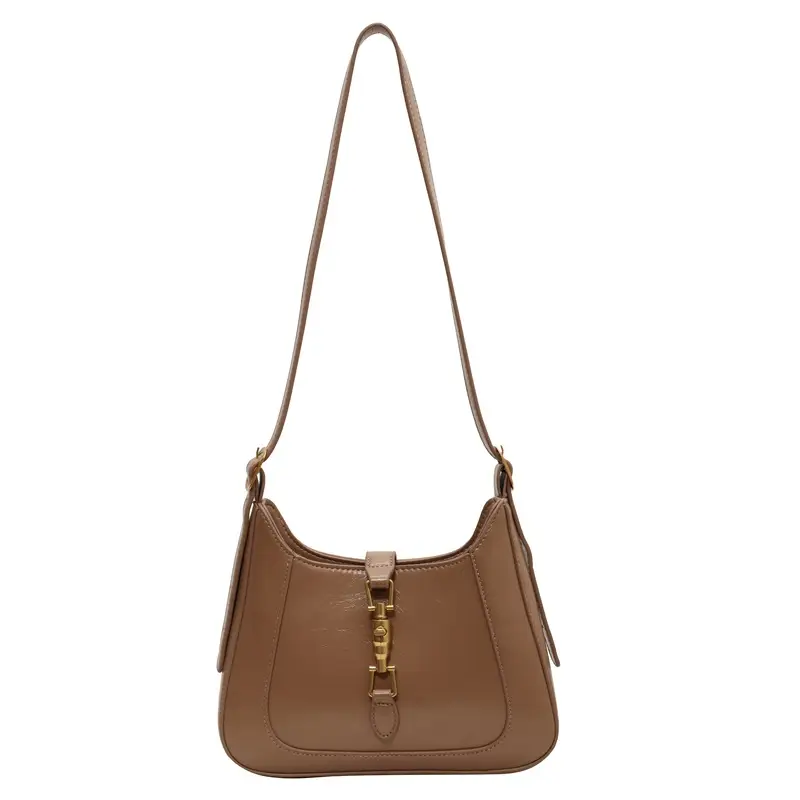 Tom Ford Brown Leather Shoulder Bag for Women - Image 2