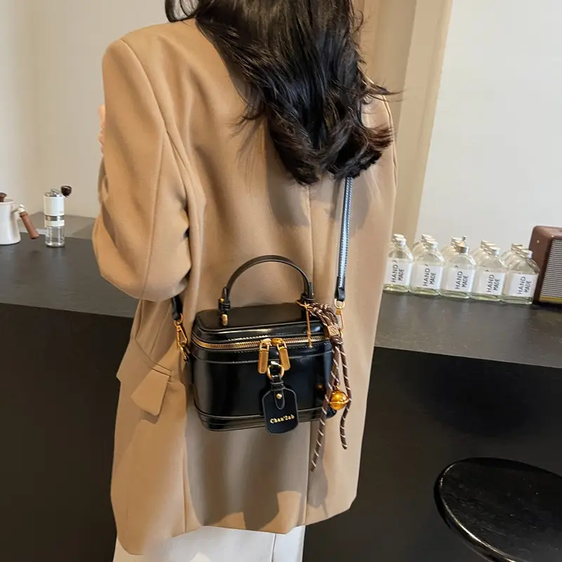 2025 New High-End Brown Box Bag for Women - Image 6