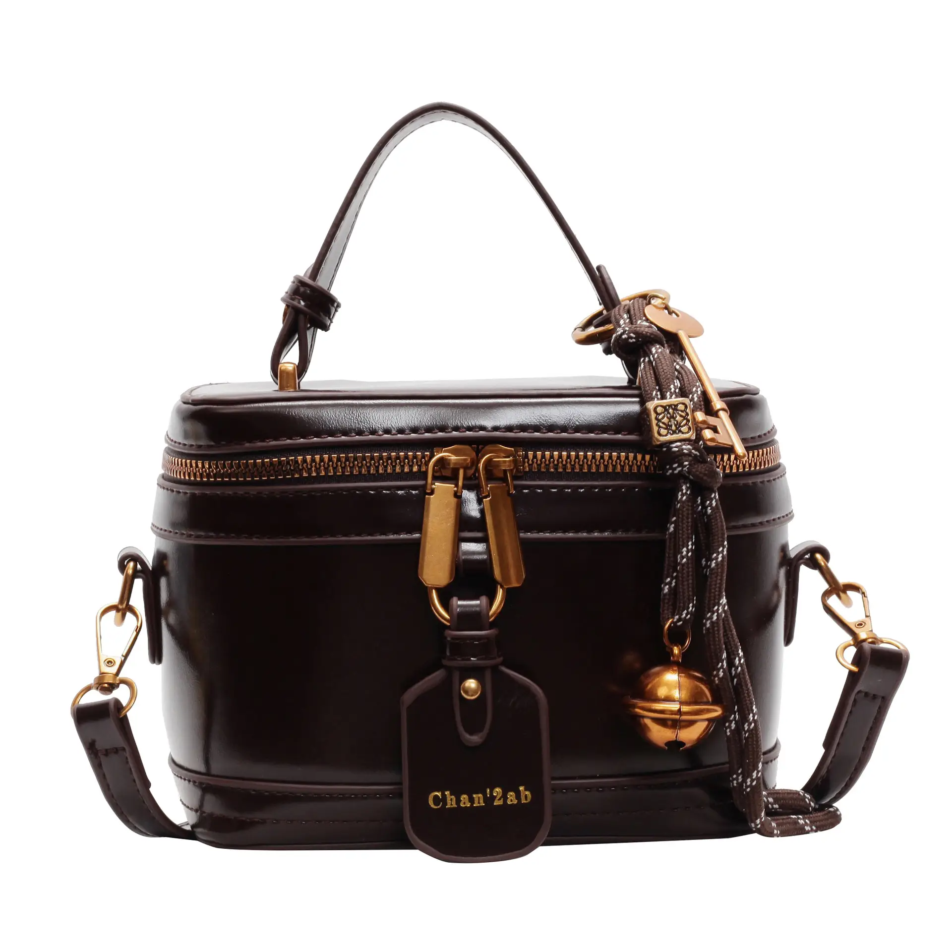 2025 New High-End Brown Box Bag for Women - Image 9