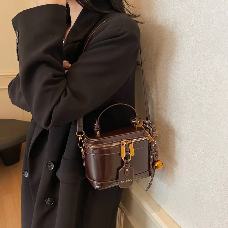 2025 New High-End Brown Box Bag for Women - Image 2