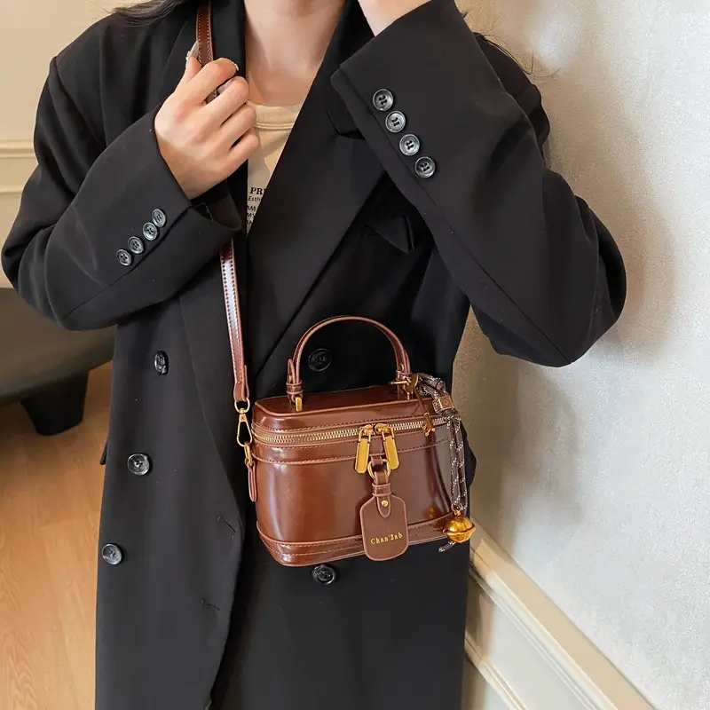 2025 New High-End Brown Box Bag for Women - Image 3