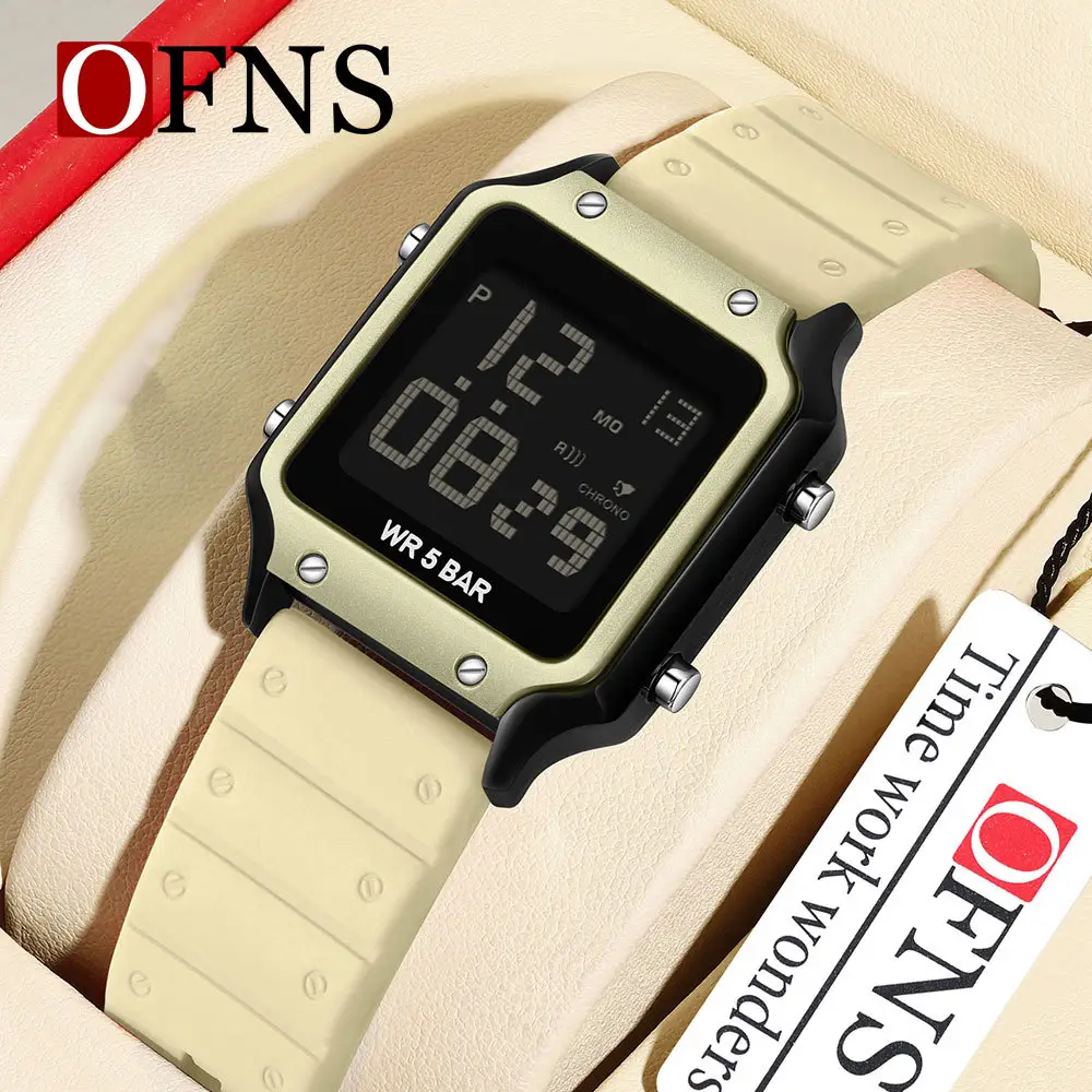 O'Fani's 5 Bar Waterproof Digital Counting Watch Black