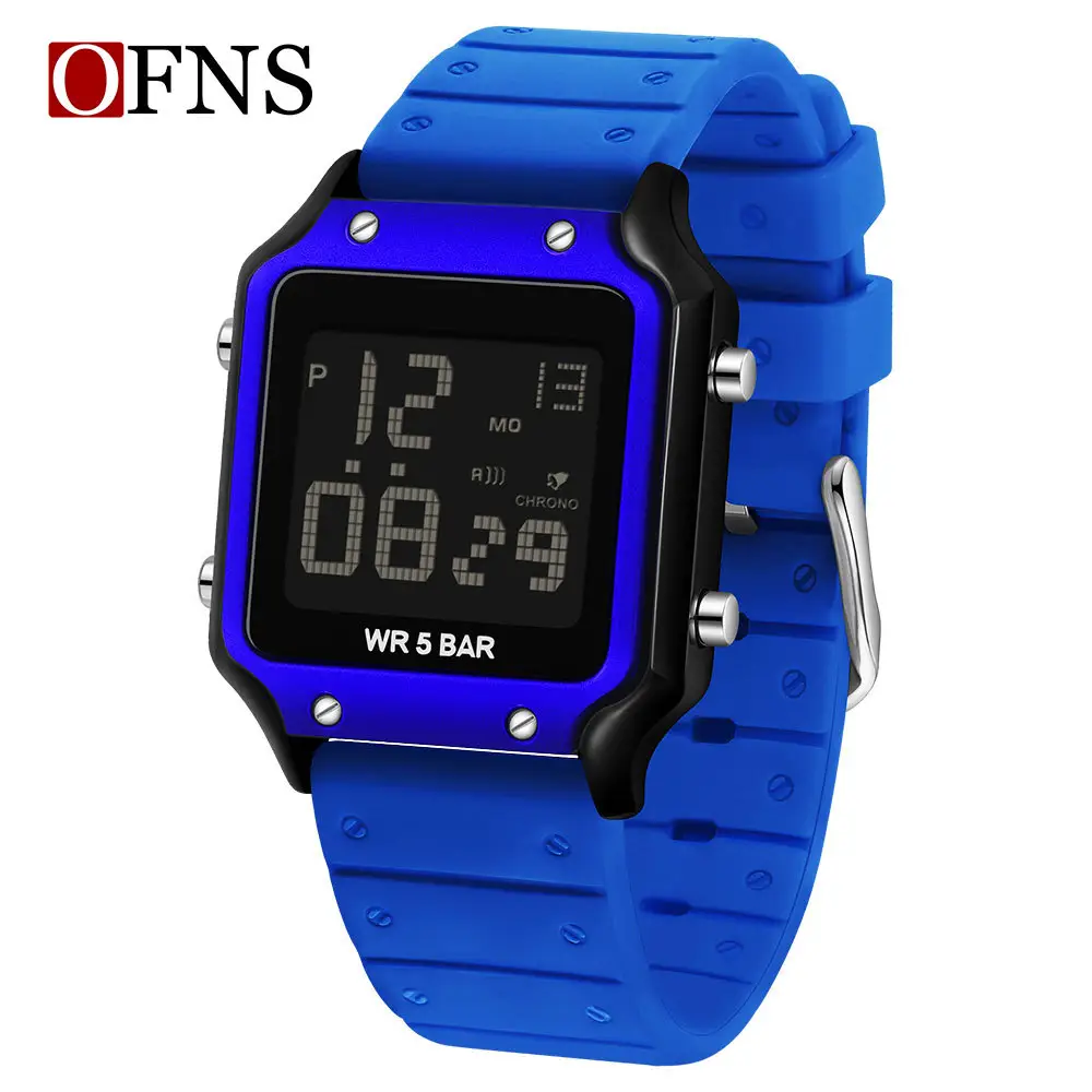 O'Fani's 5 Bar Waterproof Digital Counting Watch Black