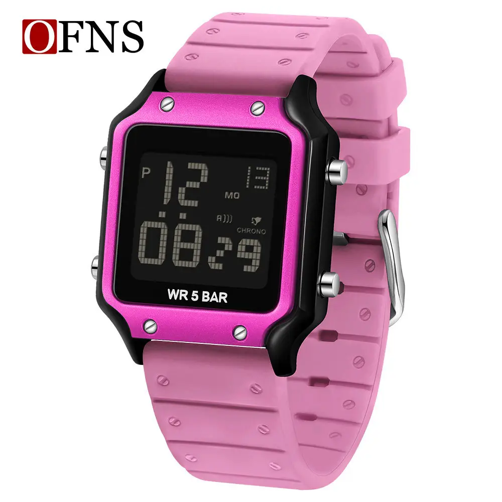 O'Fani's 5 Bar Waterproof Digital Counting Watch Black