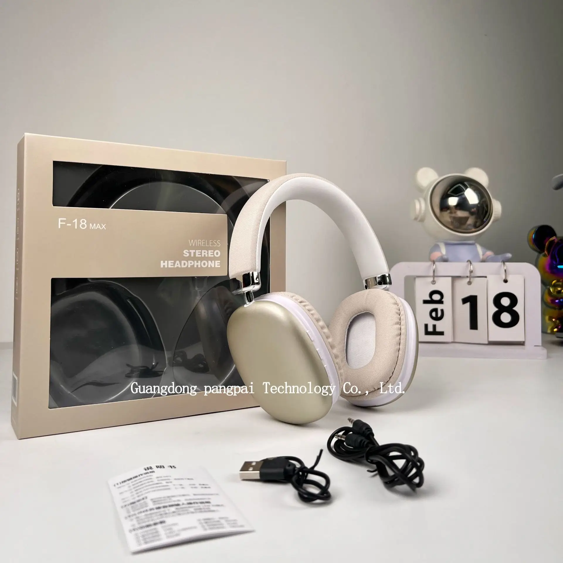 F18 True Wireless Headset White Ultra Long Battery - Image 2