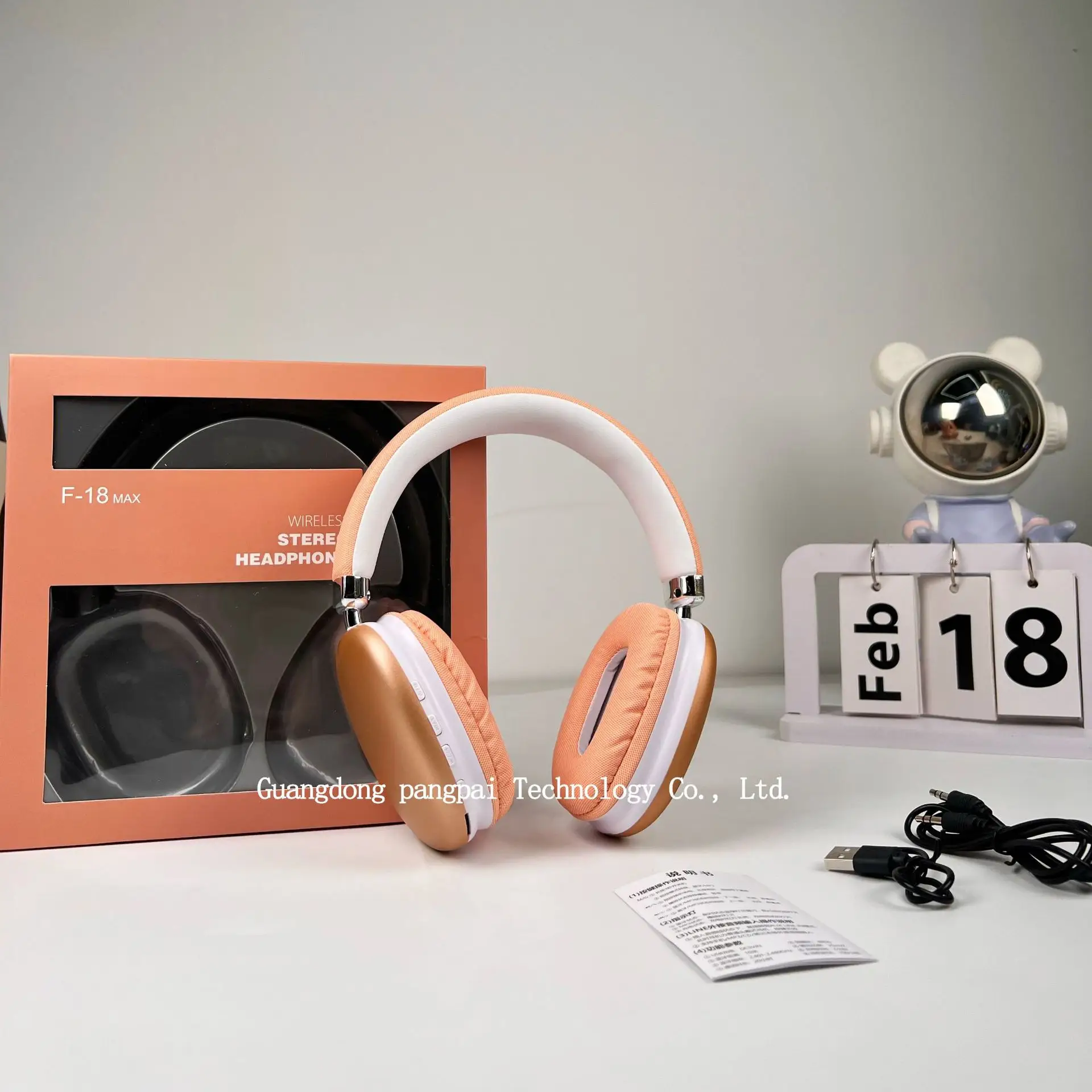F18 True Wireless Headset White Ultra Long Battery - Image 4
