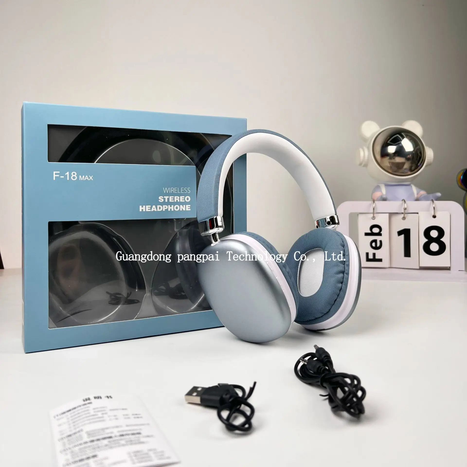 F18 True Wireless Headset White Ultra Long Battery - Image 5