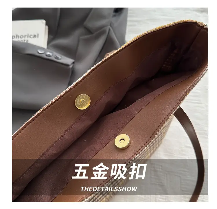 Korean Style Plaid Shoulder Bag for Women — feature 5