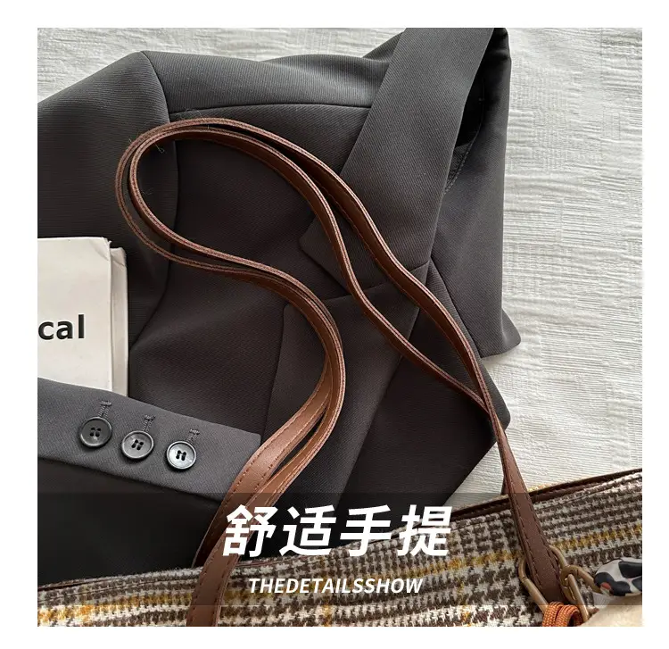 Korean Style Plaid Shoulder Bag for Women — feature 6