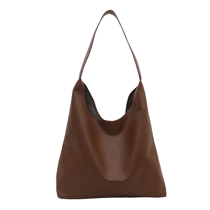 Women Vintage Brown Leather Shoulder Bag 2024 - Image 7