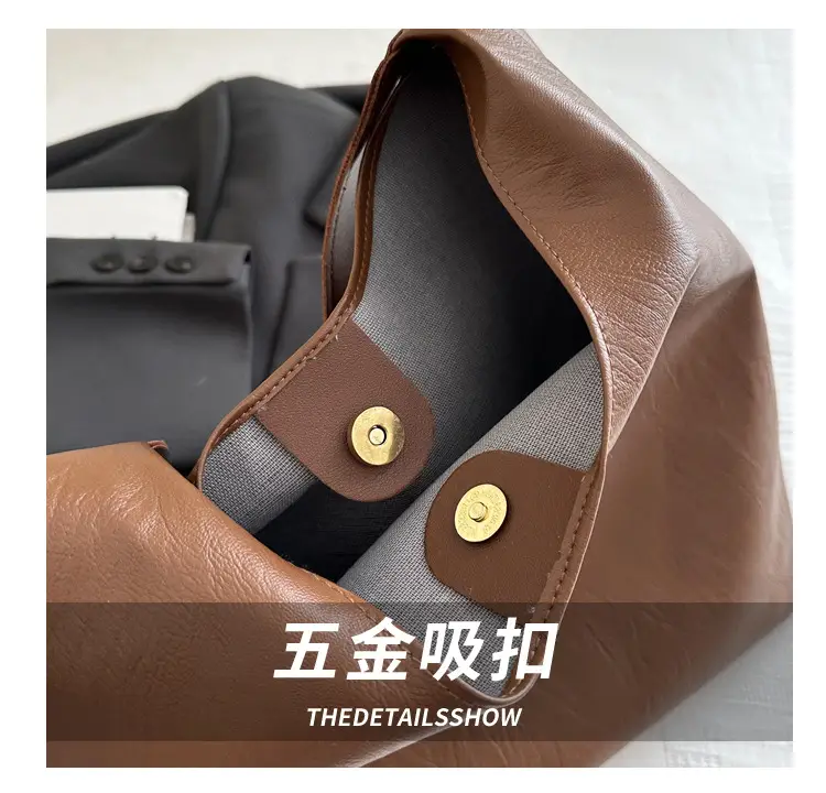 Women Vintage Brown Leather Shoulder Bag 2024 — feature 5