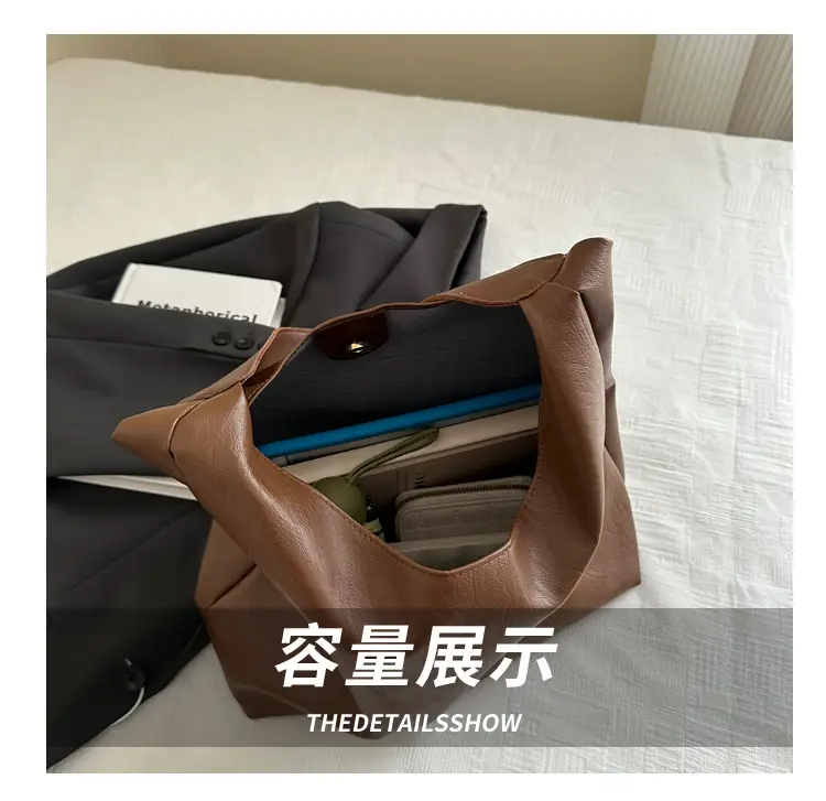 Women Vintage Brown Leather Shoulder Bag 2024 — feature 6