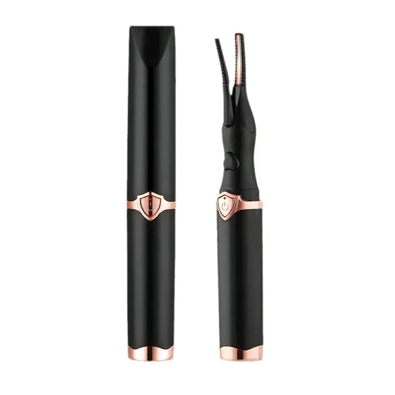 Electric Eyelash Curler Rose Gold Black 24H - Image 7