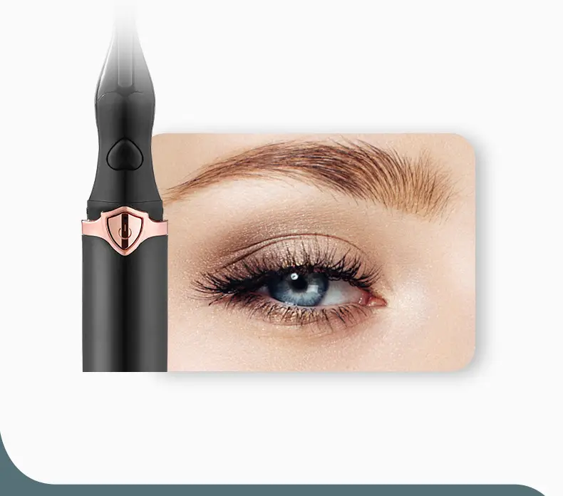 Electric Eyelash Curler Rose Gold Black 24H — feature 8